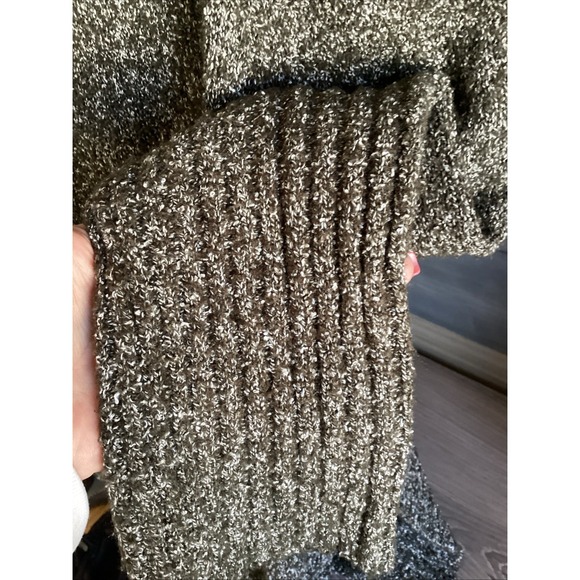 Vtg Green Knit Large WOMANS Sweater Green / Marbelized G & C United Knitwear - Picture 7 of 9